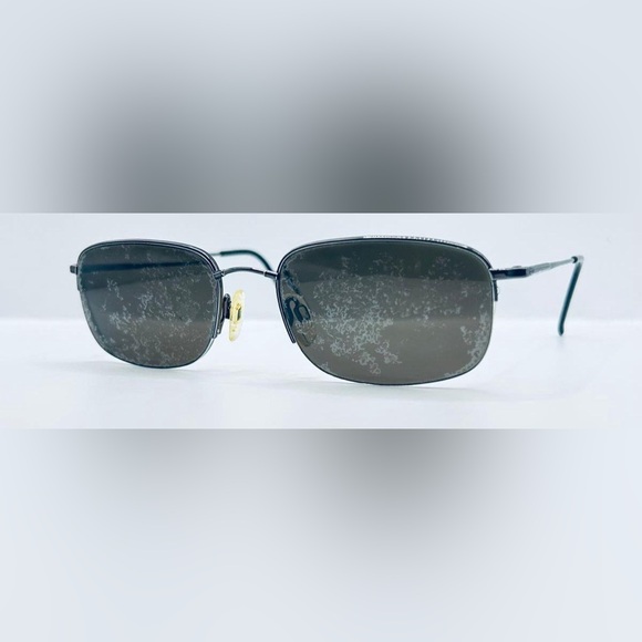 Ti-Flex TU1506 Gunmetal Oval Half-Rim Sunglasses Frames Only - Picture 2 of 8